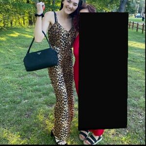 cheetah print jumpsuit / Leopard Print Jumpsuit